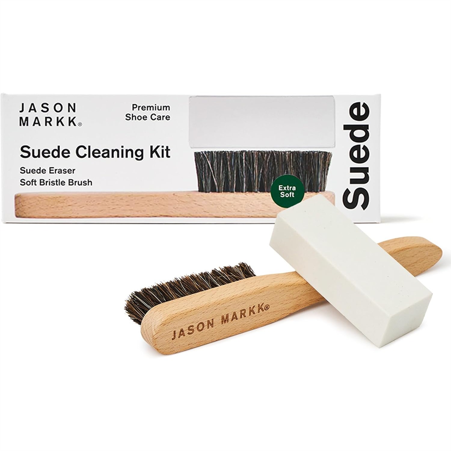 Sneaker Care Suede - Wildleder-Reinigungsset für Schuhe mit Bürste &