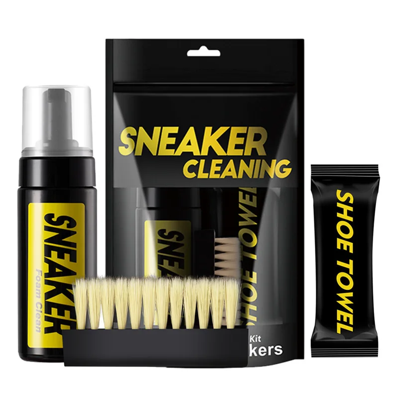 Sneaker Care Suede - 150 ml weißes Wildlederstiefel-Trockenreinigungsset, wasserfreier Schaumstoff-Sneaker-Reiniger