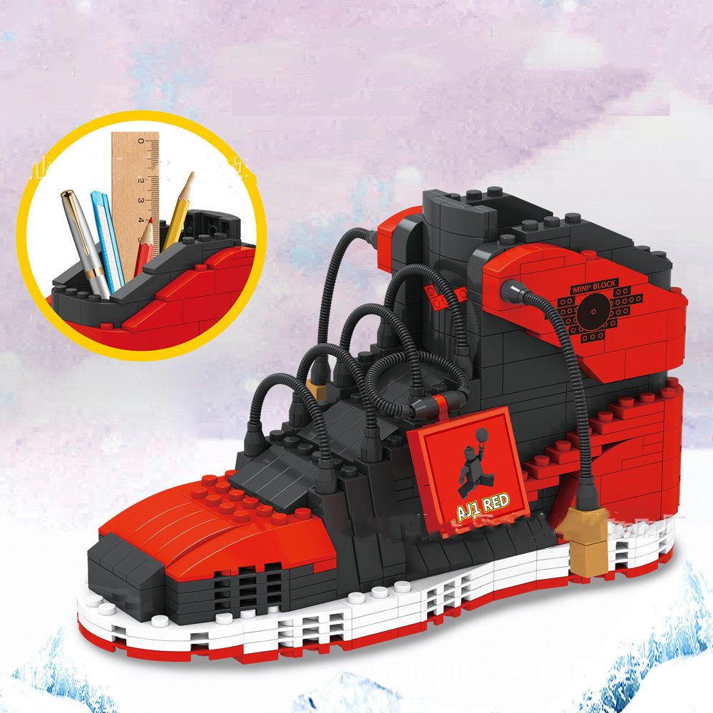 Sneaker Care Shoe Box - Sport Basketball Schuhe Bausteine Turnschuhe Modelle