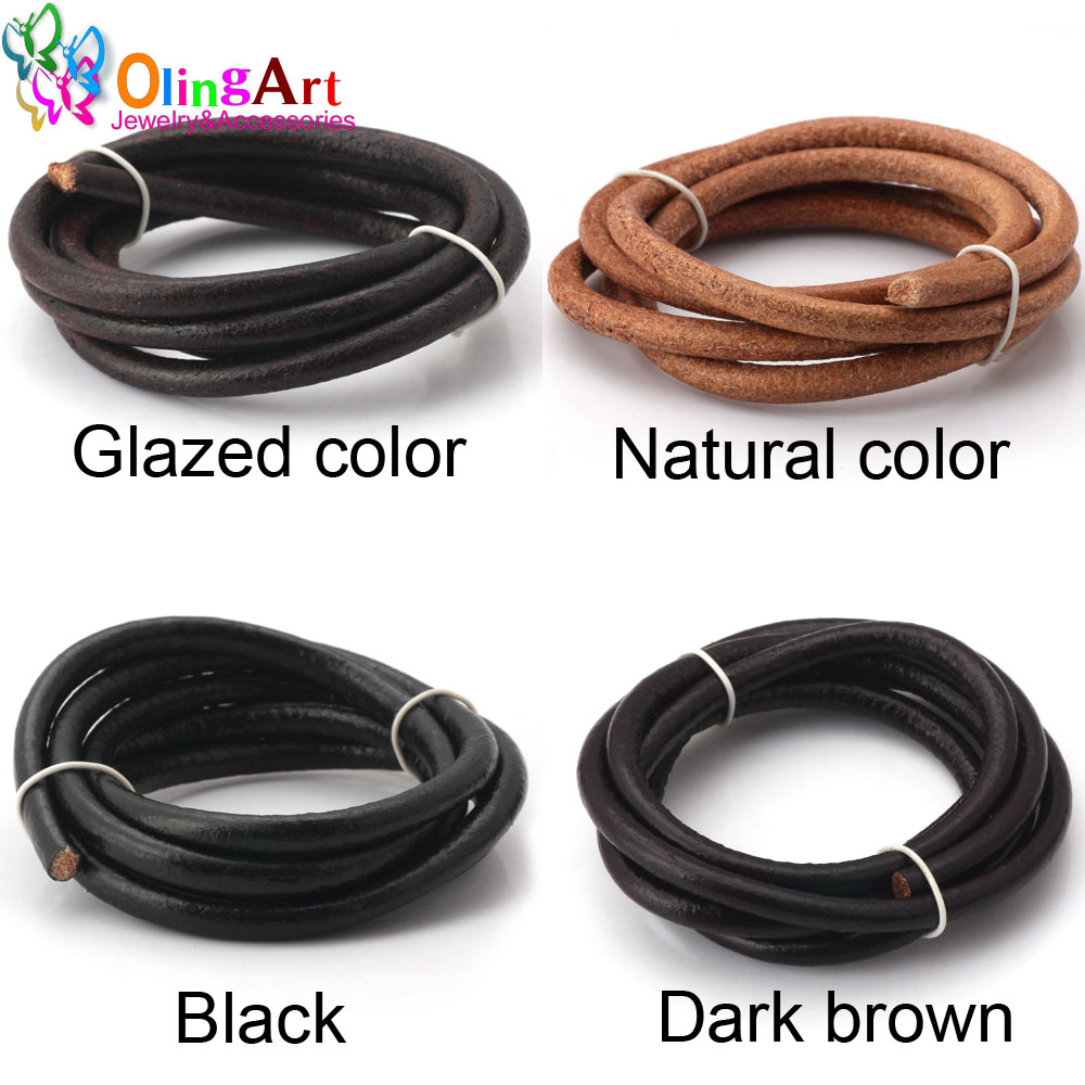 Patent Leather Shine - Olingart Durchmesser 1,5/2/3/4/5/6 mm Schwarz/Natur/Braun/Glasur Leder