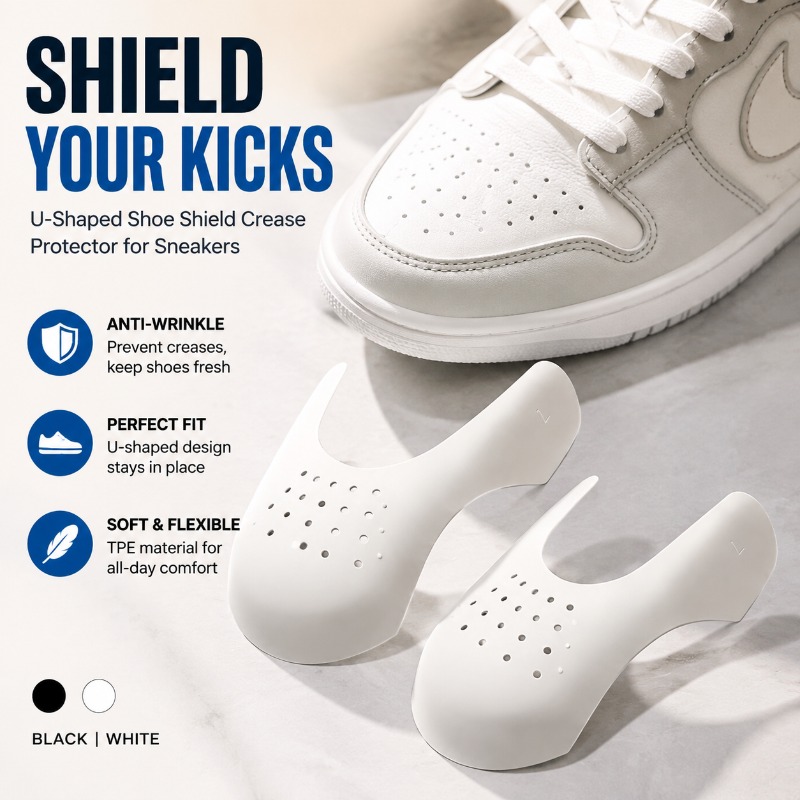Sneaker Crease - Schuhzehen-Knitterprotektor Sneaker Anti-Falten-Schutz Schuhspanner Anti-Knitter-Schuhformer für