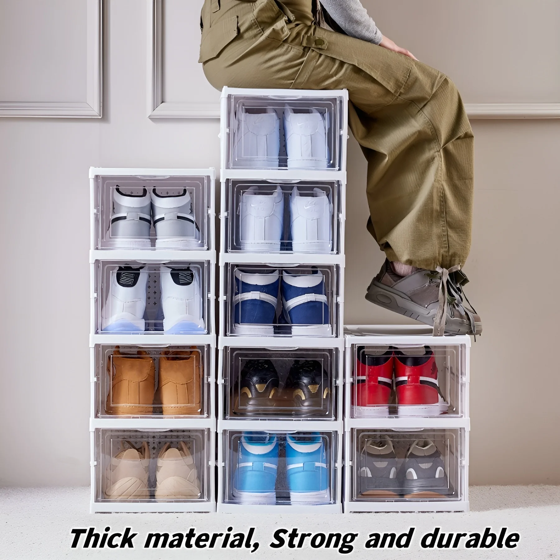 6-lagige Schuhbox, faltbar, tr – Sneaker Care Shoe Box Bewertung und Preis